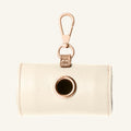 Waste Bag Holder in Green Embossed Snake Leather